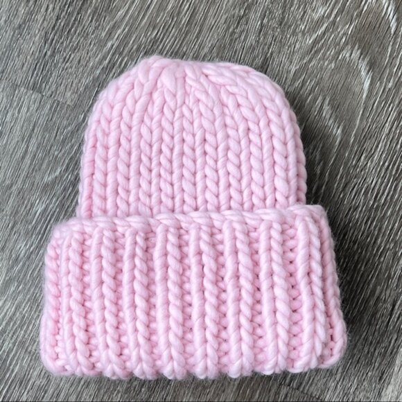 Mr. Mittens Luxury 100% Wool Chunky Ribbed Knit Handmade Ribble Beanie Toque Hat - Picture 3 of 8